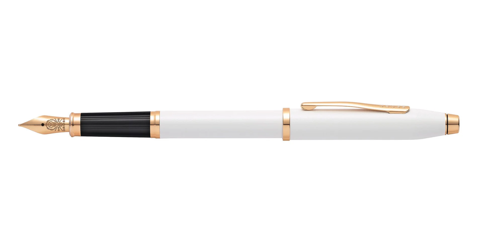 Century® II Pearlescent White Lacquer Medium Nib Fountain Pen - Image 4