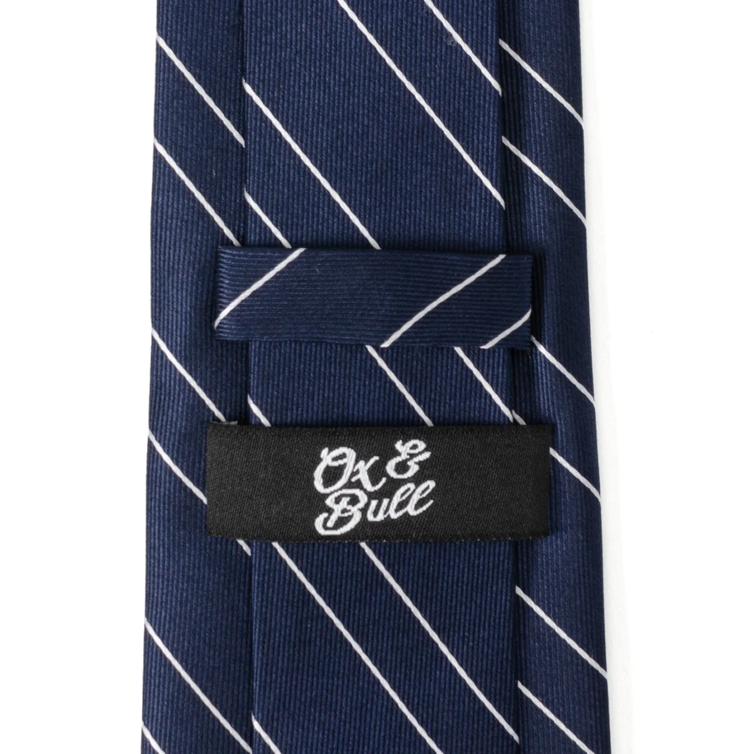Classic Navy Stripe Men's Tie - Image 5