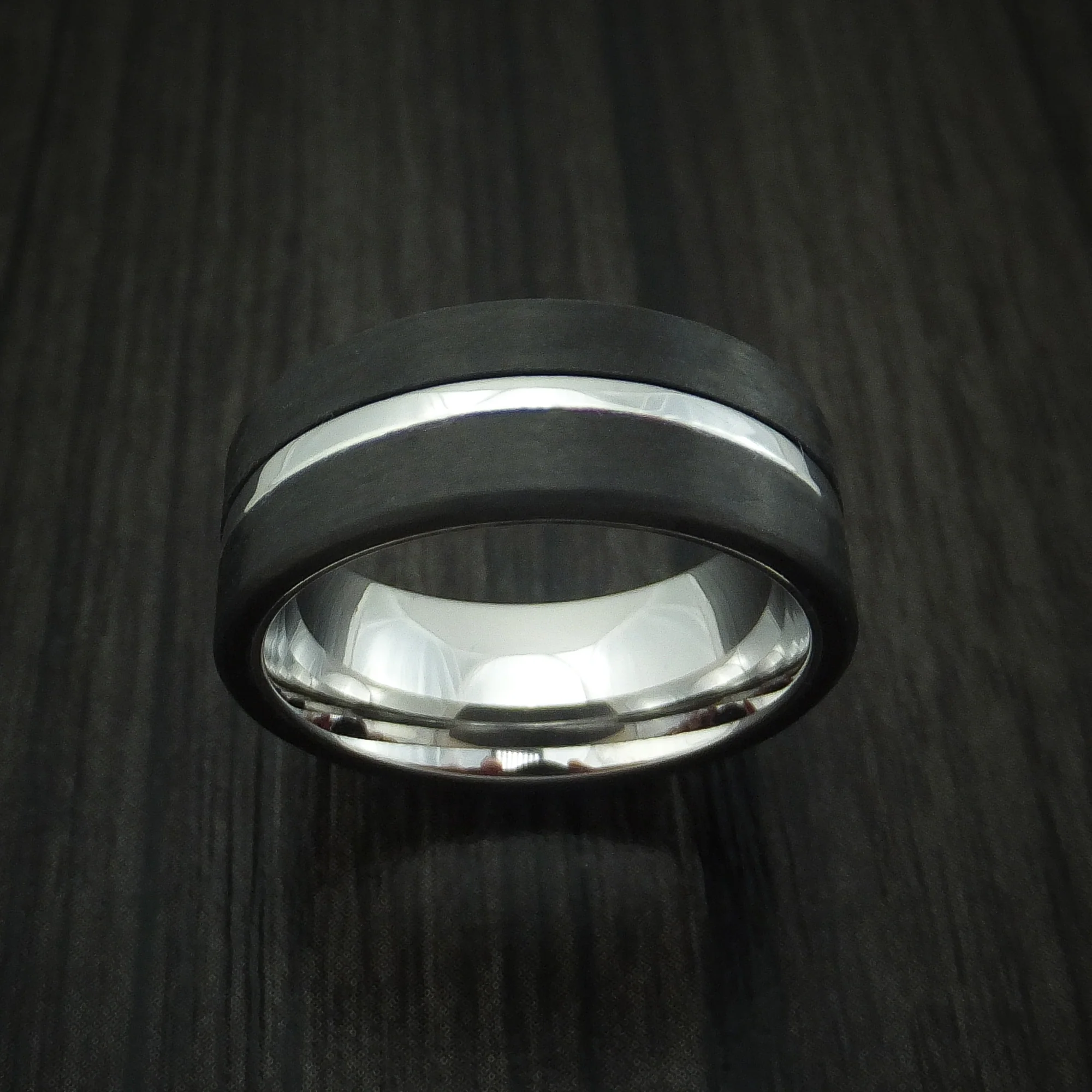 Cobalt Chrome and Carbon Fiber Men's Band Custom Made - Image 2