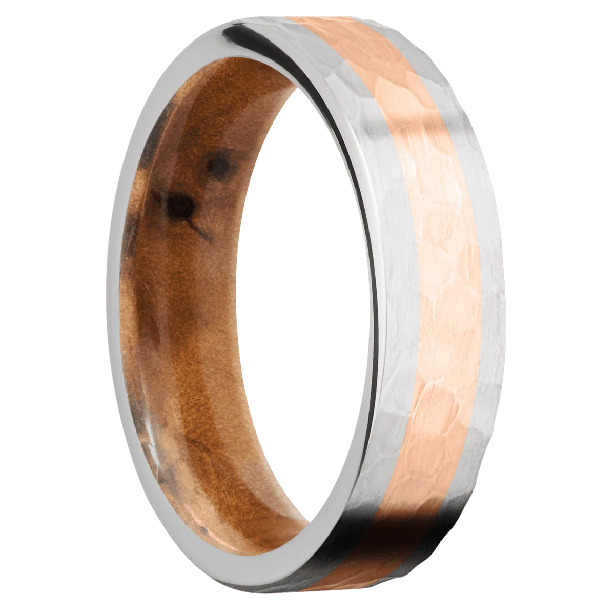 Cobalt Chrome + Hammer Finish + Thuya Burl