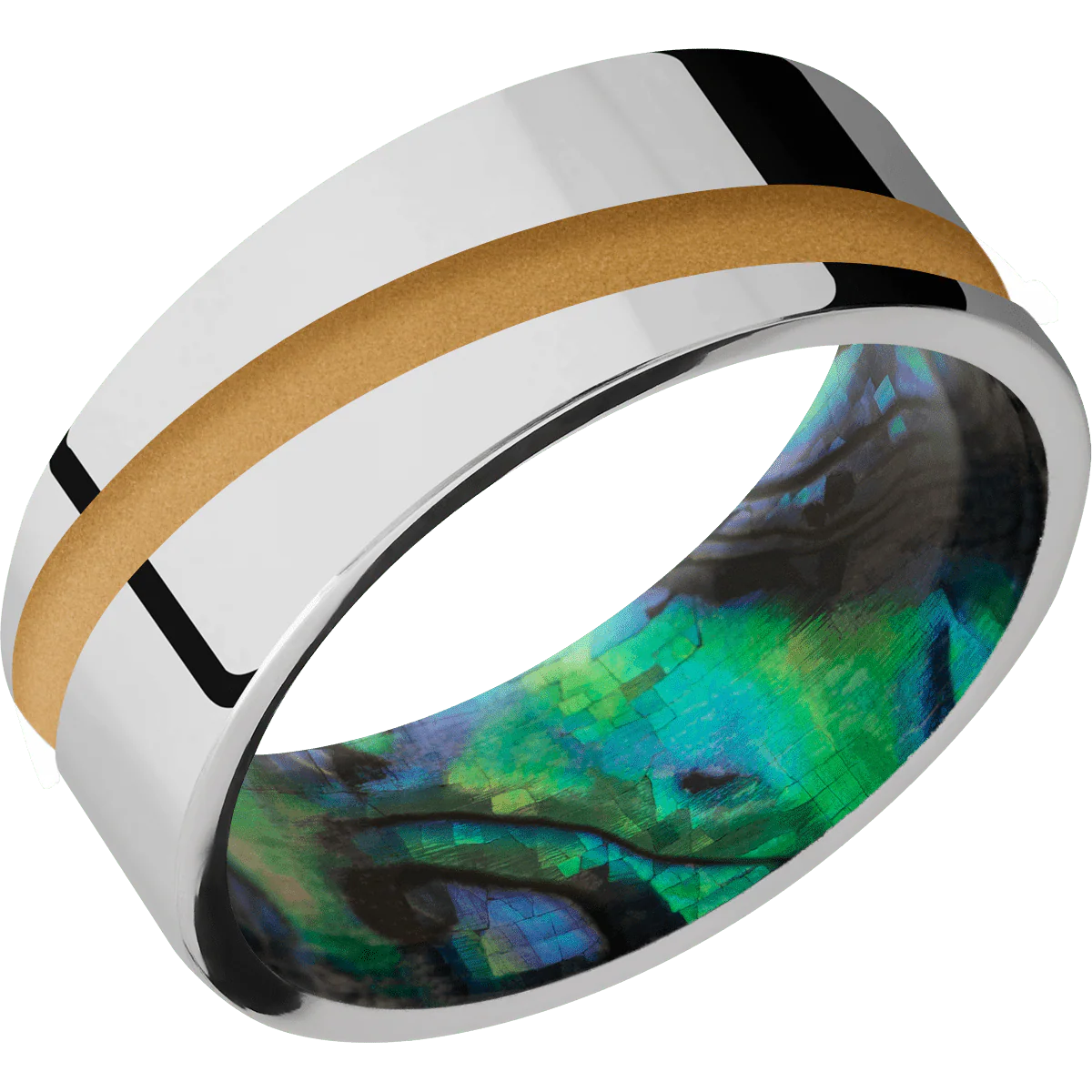 Cobalt Chrome + Polish Finish + Abalone - Image 2