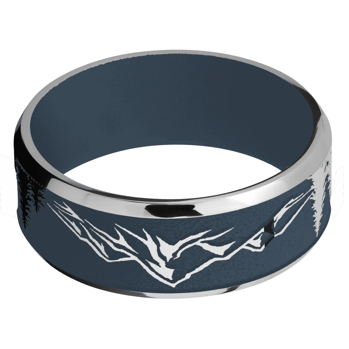 Cobalt Chrome + Polish , Polish Finish + Navy Blue - Image 3