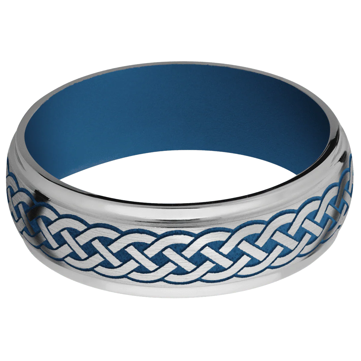 Cobalt Chrome + Satin , Polish Finish + Ridgeway Blue - Image 3