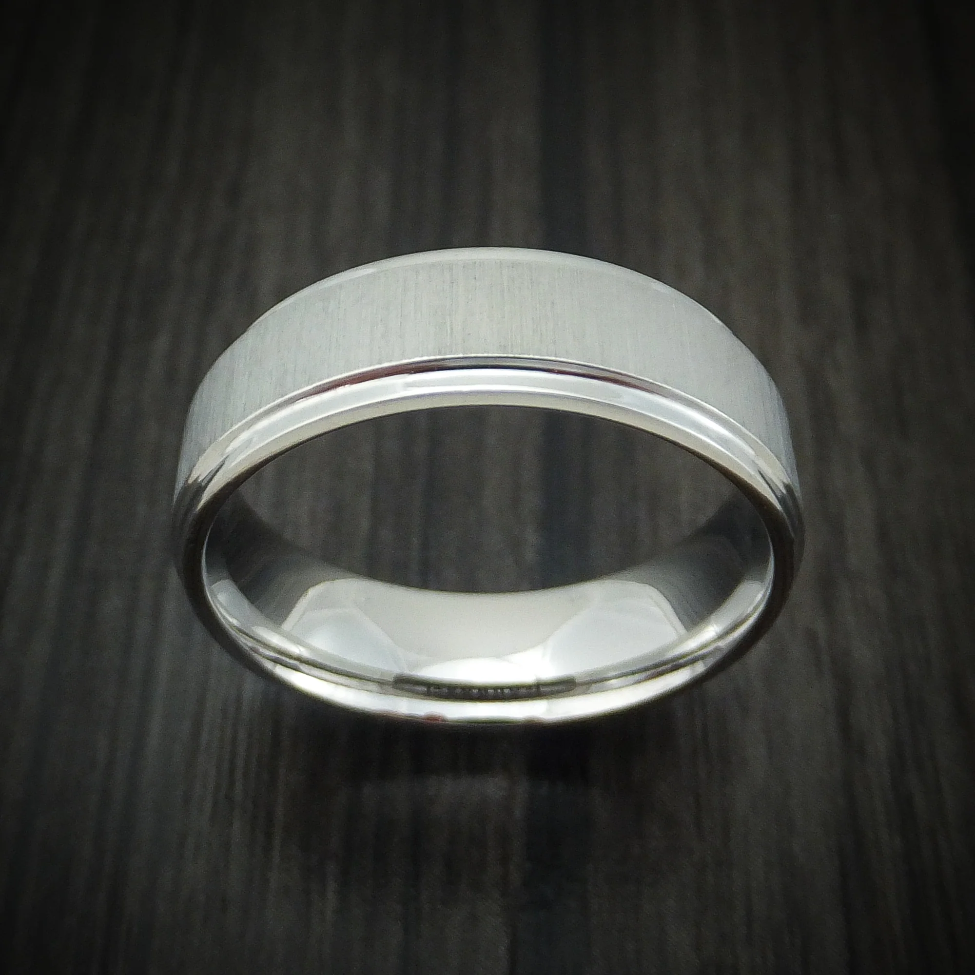 Cobalt Chrome Traditional Wedding Men's Ring Custom Made - Image 2