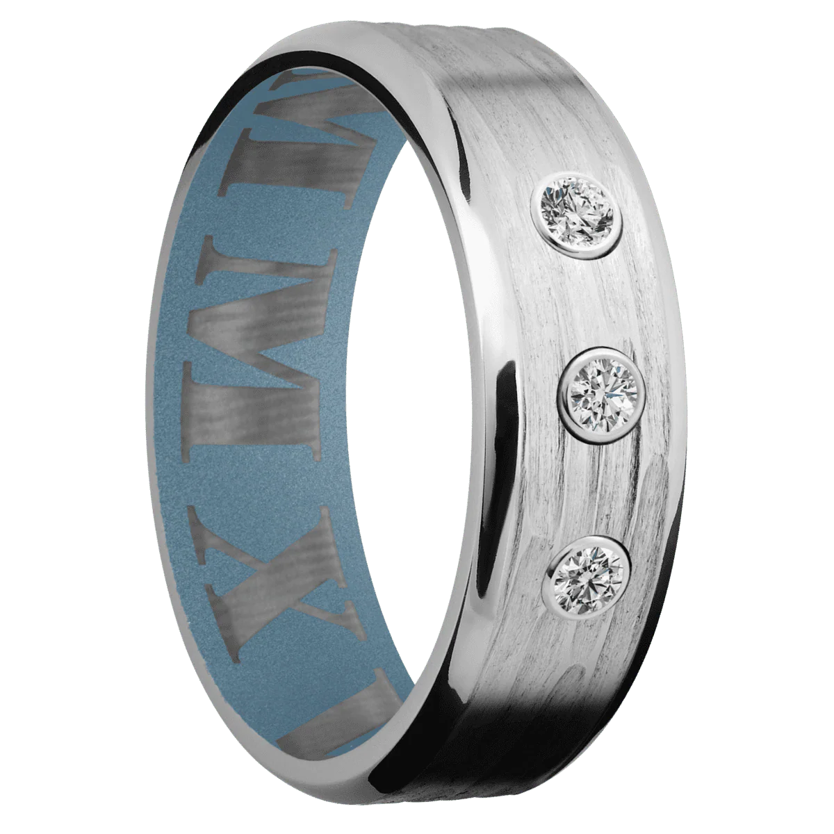 Cobalt Chrome + Treebarkh , Polish Finish + Polar Blue