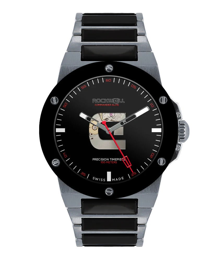 Commander Elite Automatic (Silver/Black Ceramic) Watch