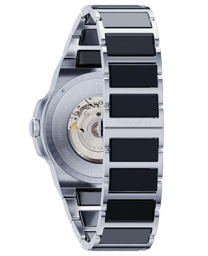 Commander Elite Automatic (Silver/Black Ceramic) Watch - Image 4