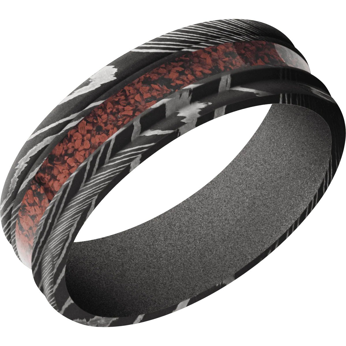 Damascus + Acid Finish + Gun Metal Grey - Image 2