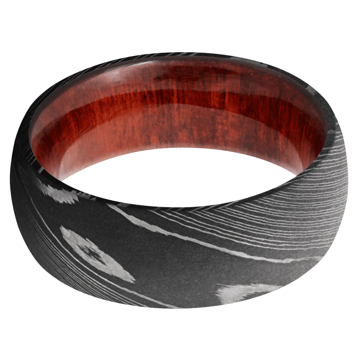 Damascus + Acid Finish + Red Heart - Image 3