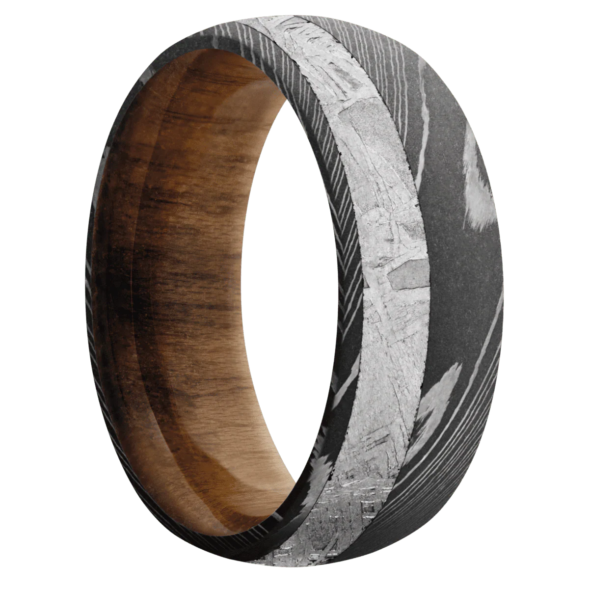 Damascus + Acid Finish + Teak