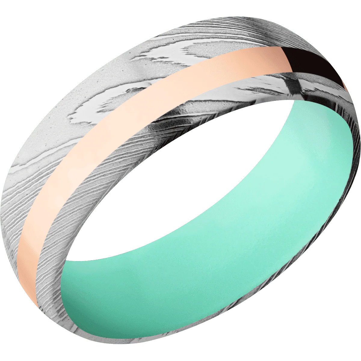 Damascus + Polish Finish + Robins Egg Blue - Image 2