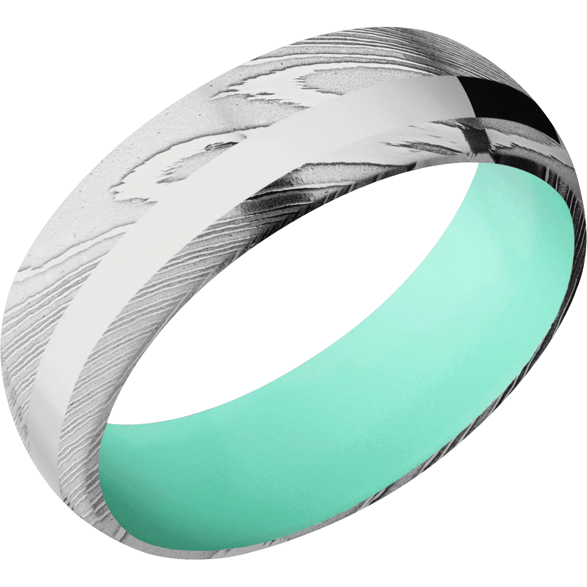 Damascus + Polish Finish + Robins Egg Blue - Image 2