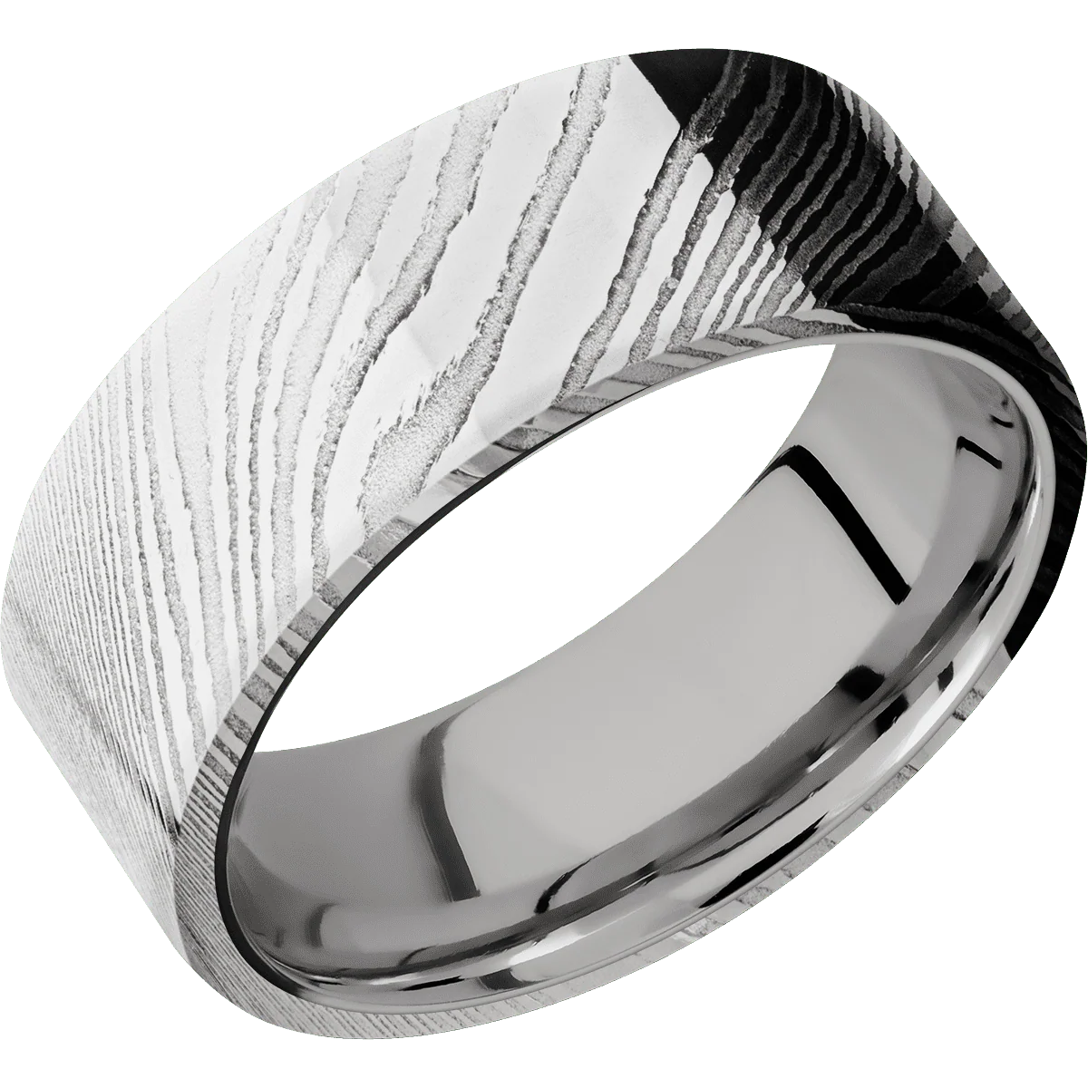 Damascus + Polish Finish + Titanium - Image 2