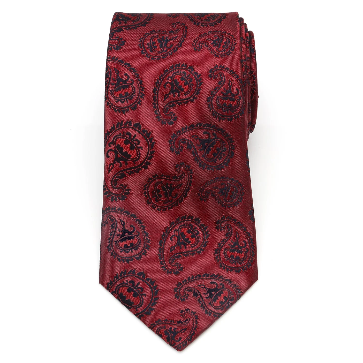 DC Batman Red Paisley Tie - Image 3