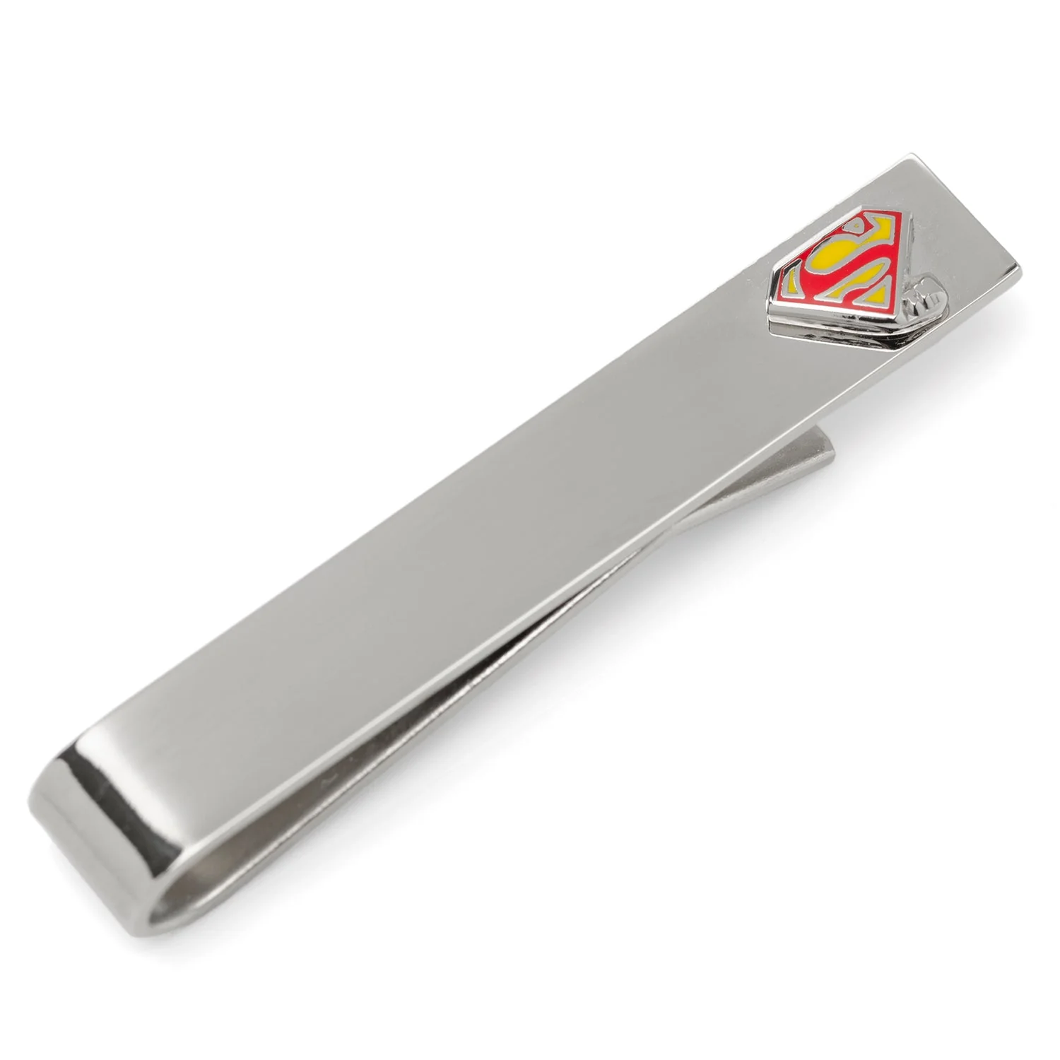 DC Superman Hidden Message Silver Tie Bar - Image 3