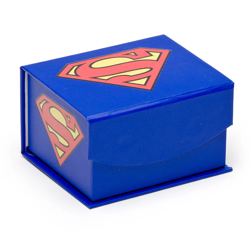 DC Superman Navy Gemstone Cufflinks - Image 4