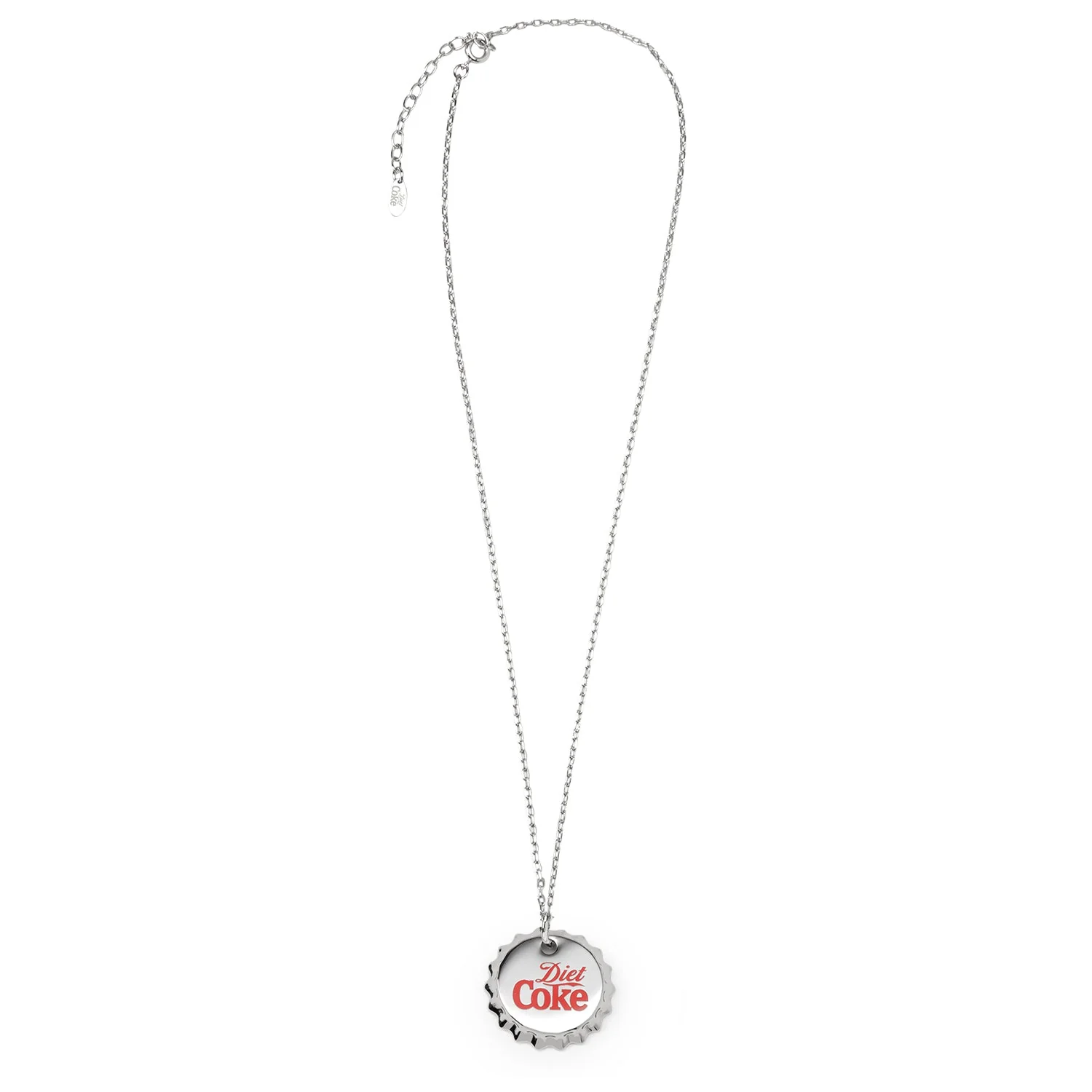 Diet Coke Coca-Cola Bottle Cap Red Necklace - Image 4