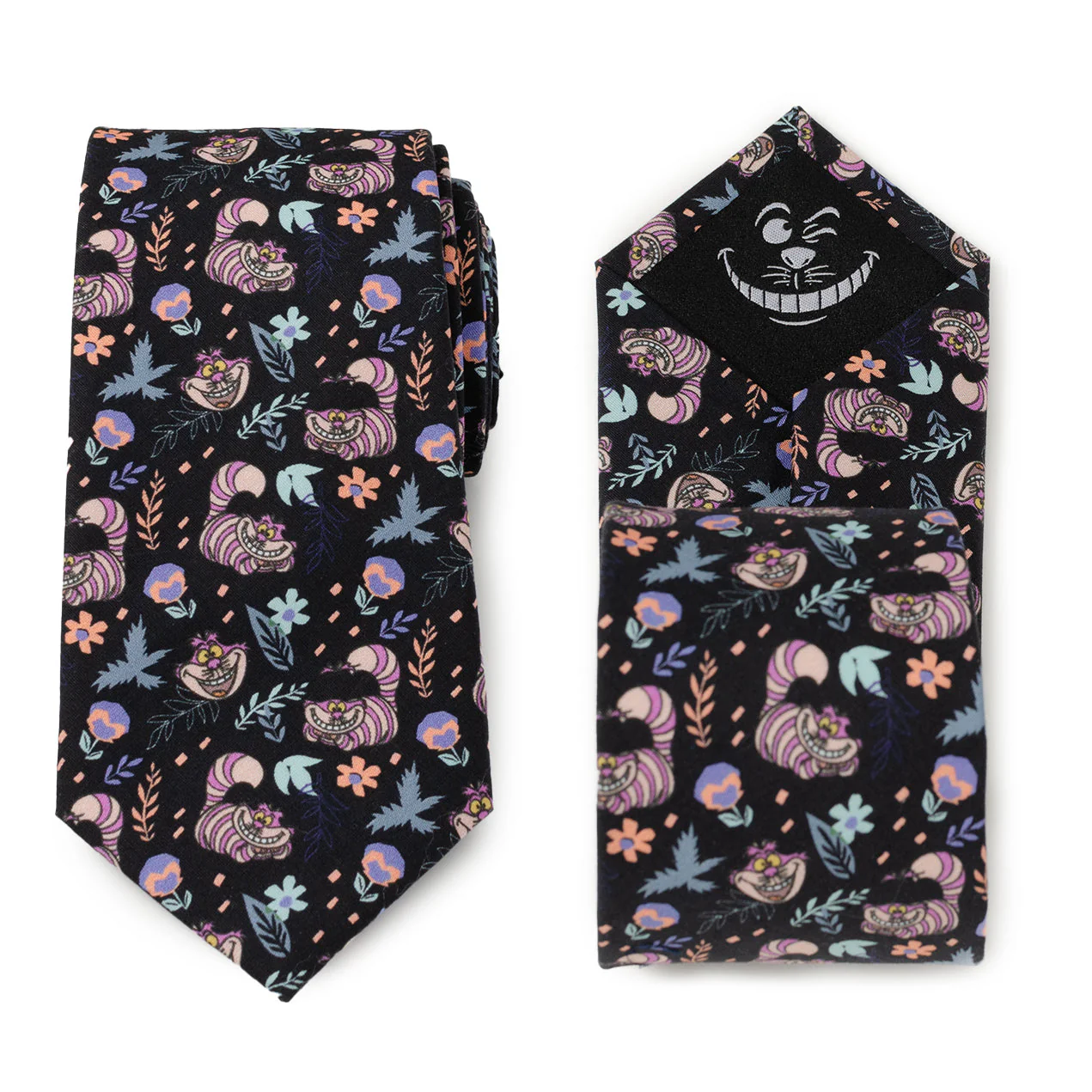 Disney Alice in Wonderland Cheshire Cat Black Men's Tie - Image 2