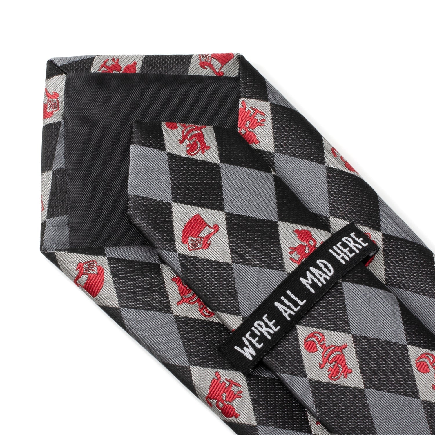 Disney Alice in Wonderland Gray Men's Tie - Image 7