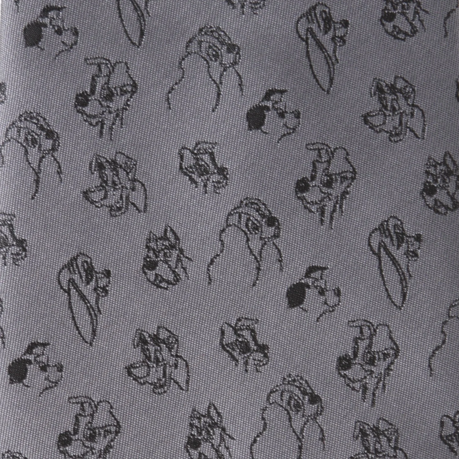 Disney Dogs Gray Men's Tie - Image 4
