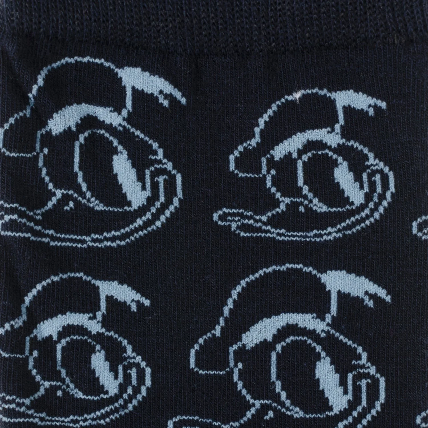 Disney Donald Duck Patterned Blue Socks and Mickey Mouse Blue Lapel Pin Gift Set - Image 3
