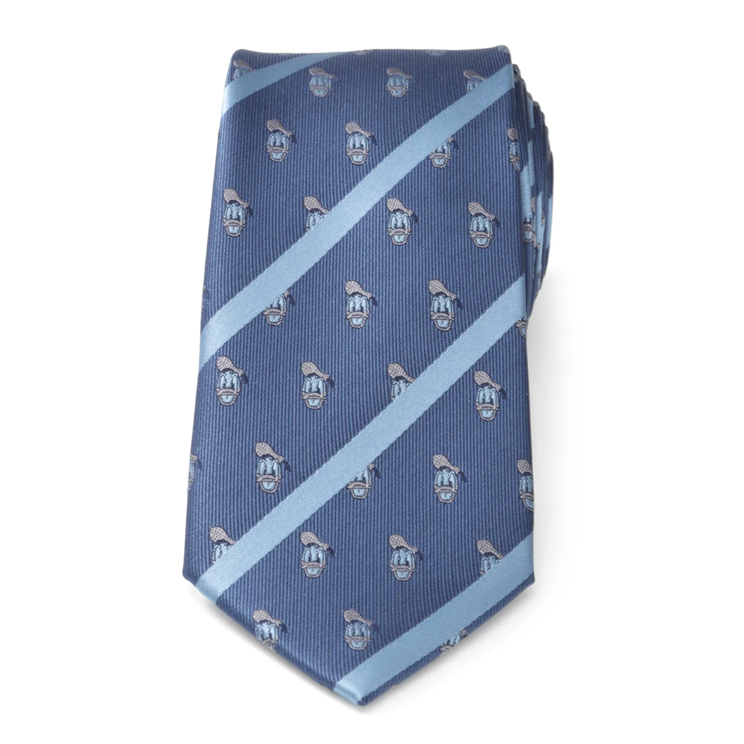 Disney Donald Duck Stripe Blue Men's Tie - Image 3