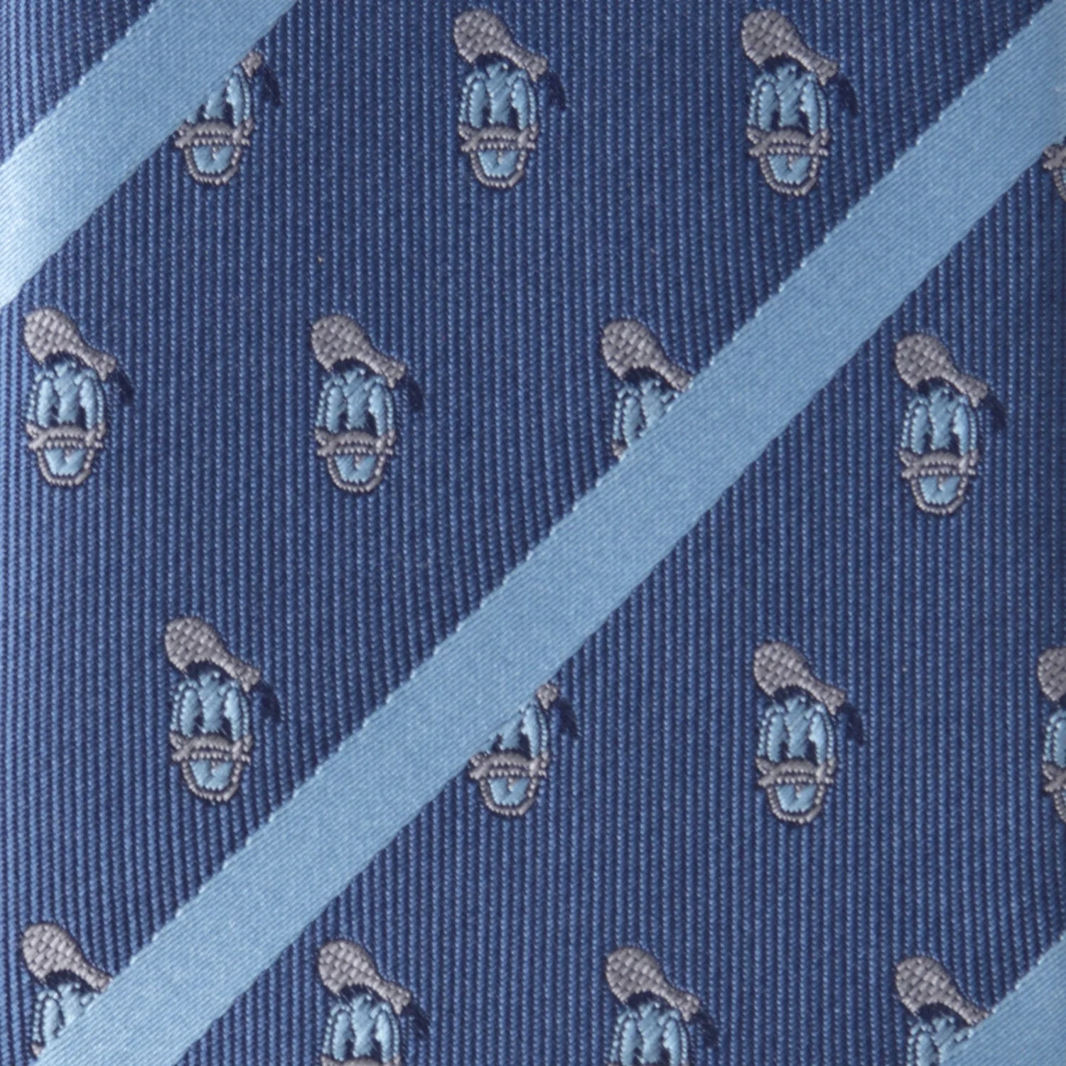 Disney Donald Duck Stripe Blue Men's Tie - Image 4