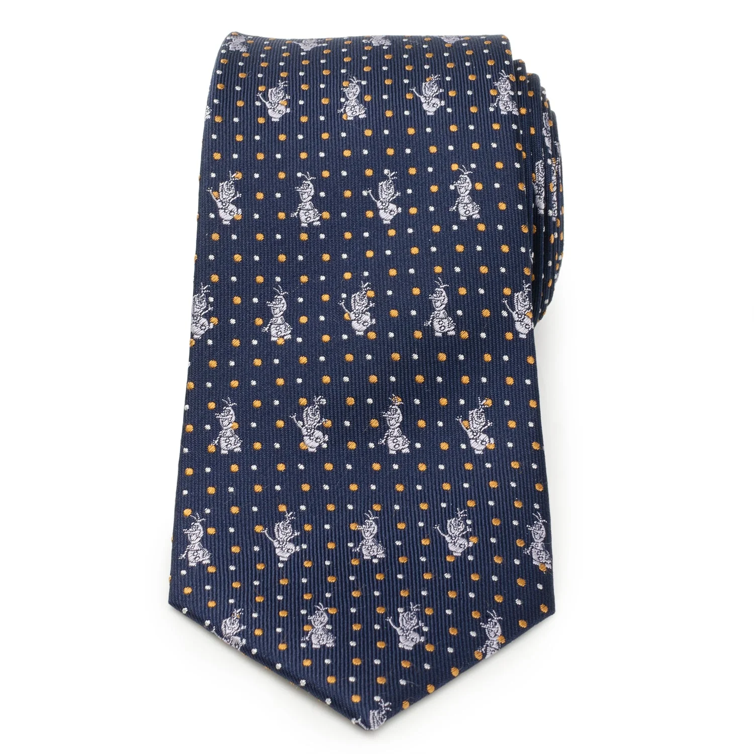 Disney Frozen Olaf Dot Motif Men's Tie - Image 3