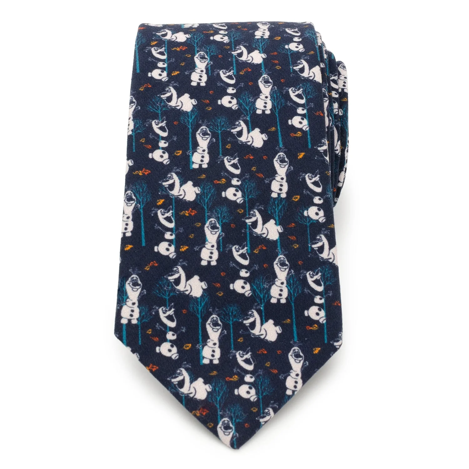 Disney Frozen Olaf Navy Pattern Men's Tie - Image 3