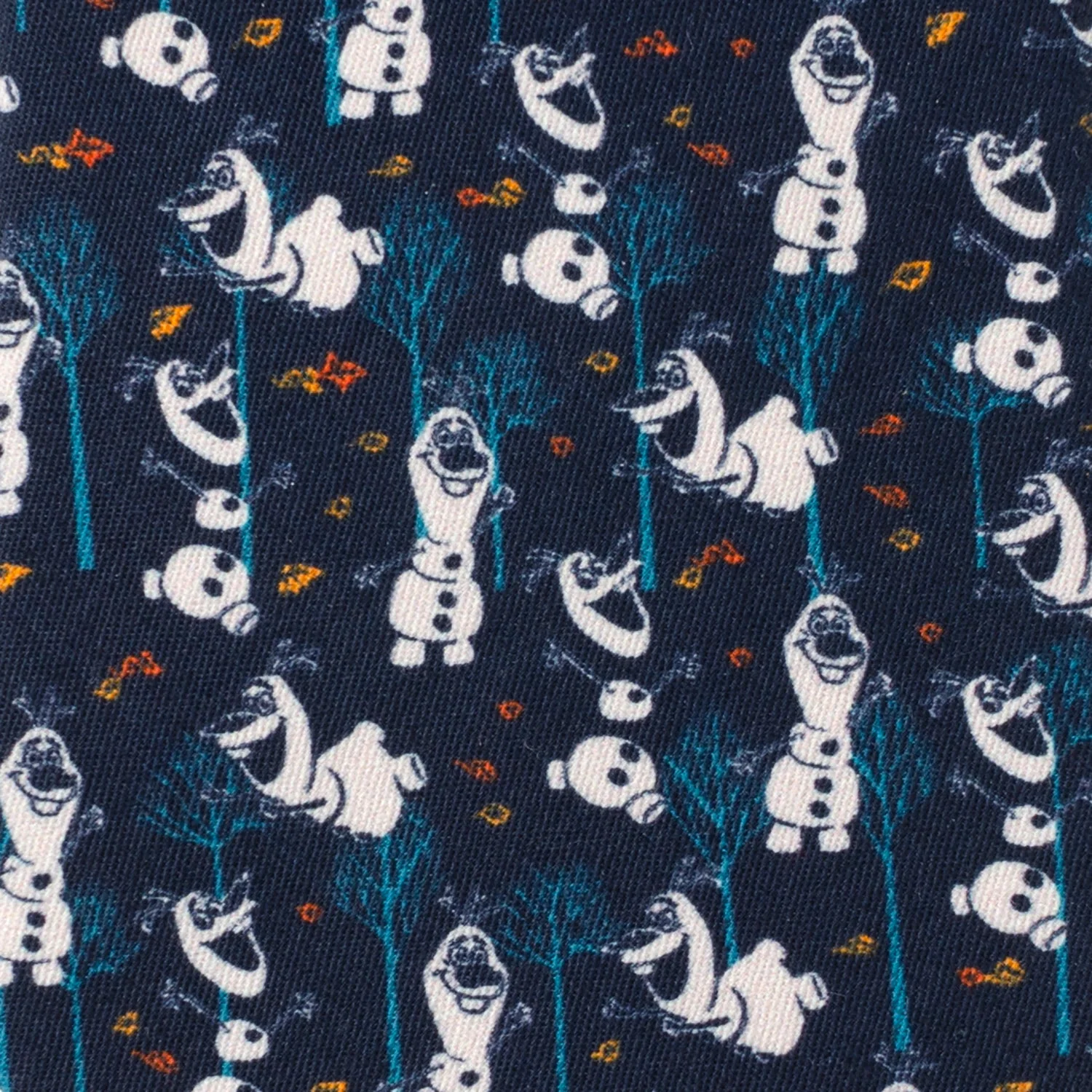 Disney Frozen Olaf Navy Pattern Men's Tie - Image 4