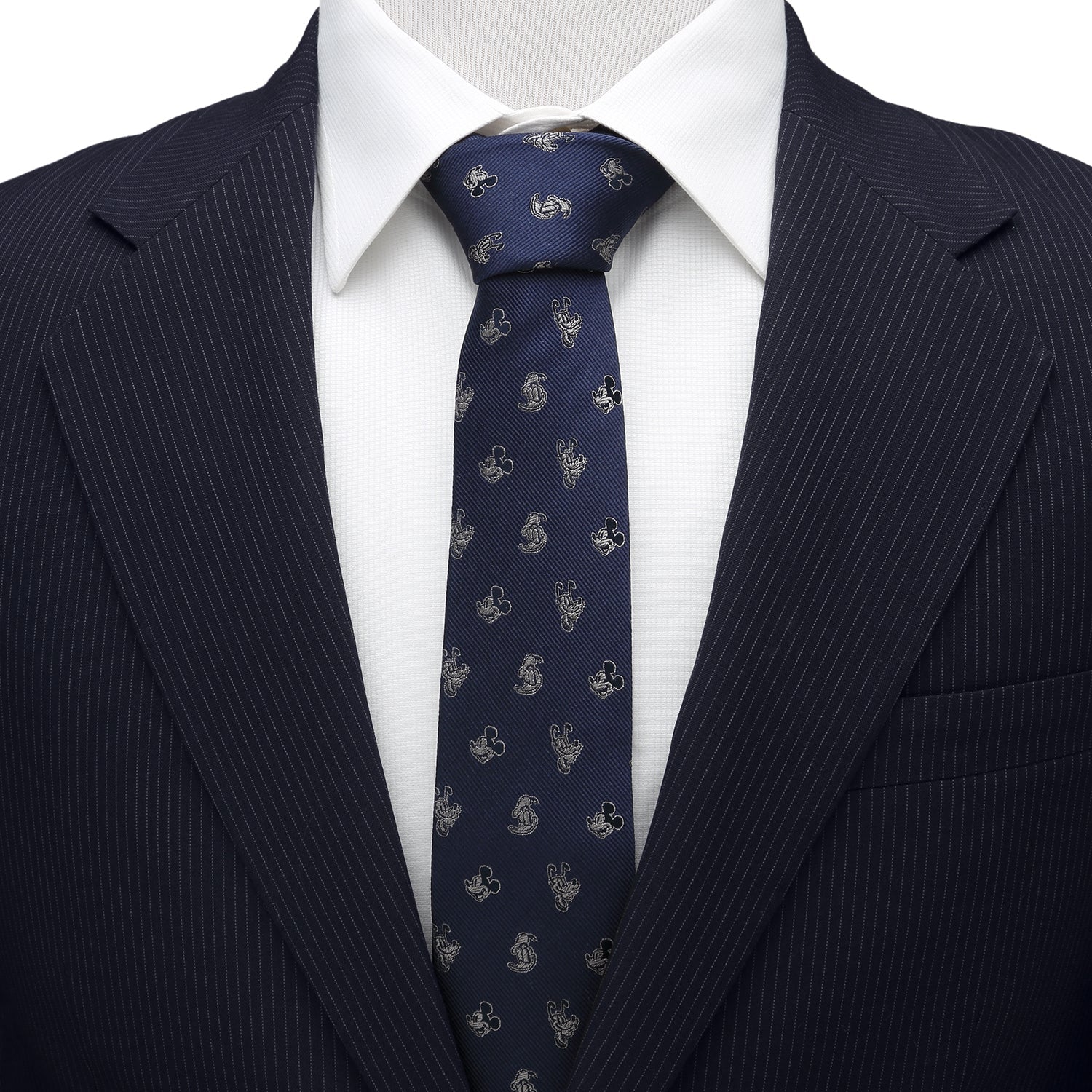 Disney Mickey and Friends Blue Men's Tie - Image 2