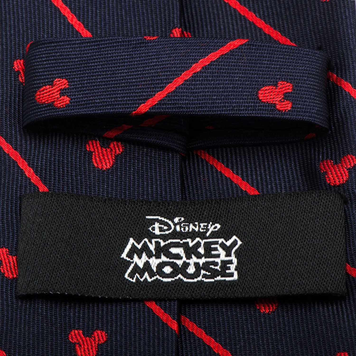 Disney Mickey Mouse Navy Pinstripe Tie - Image 4