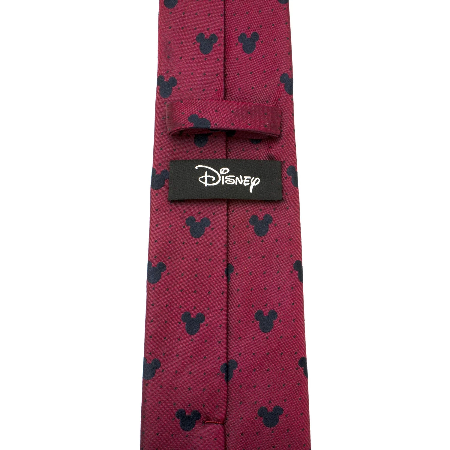 Disney Mickey Mouse Red Pin Dot Men's Tie - Image 4