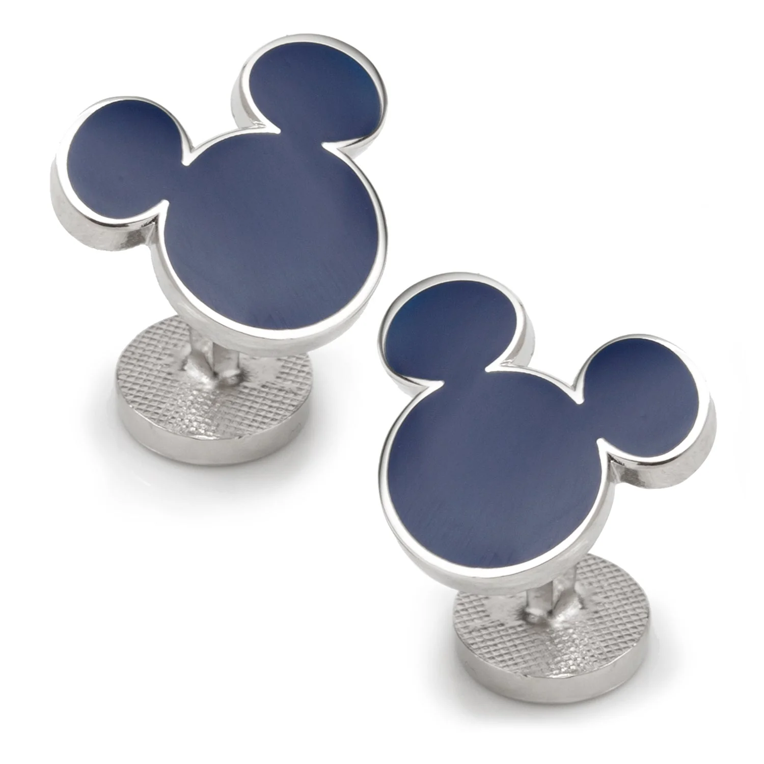 Disney Mickey Mouse Silhouette Blue Cufflinks - Image 2
