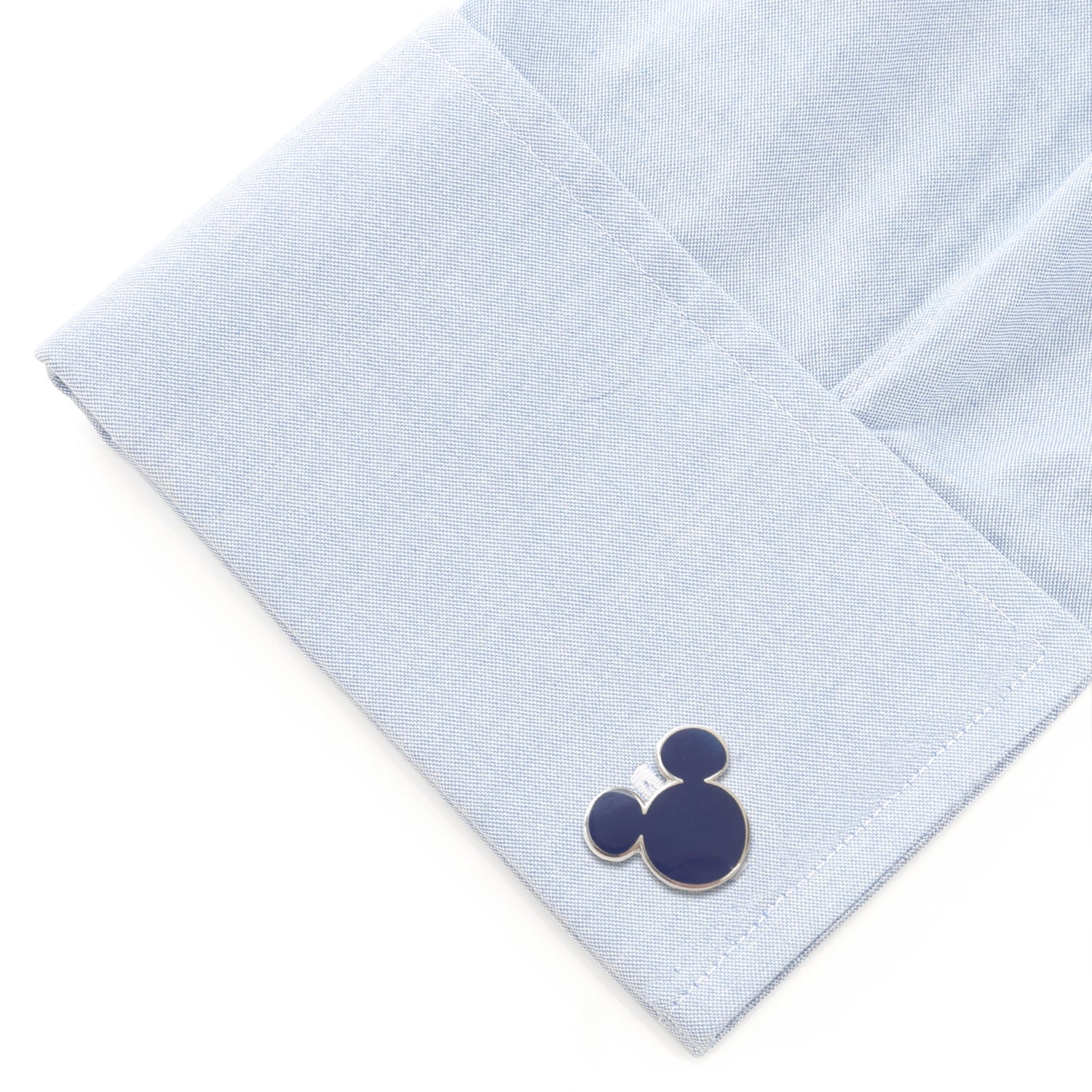Disney Mickey Mouse Silhouette Blue Cufflinks - Image 3