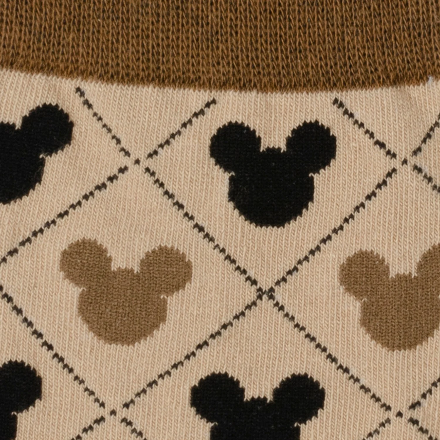 Disney Mickey Mouse Tan Sock & Mickey Lapel Pin Set - Image 3