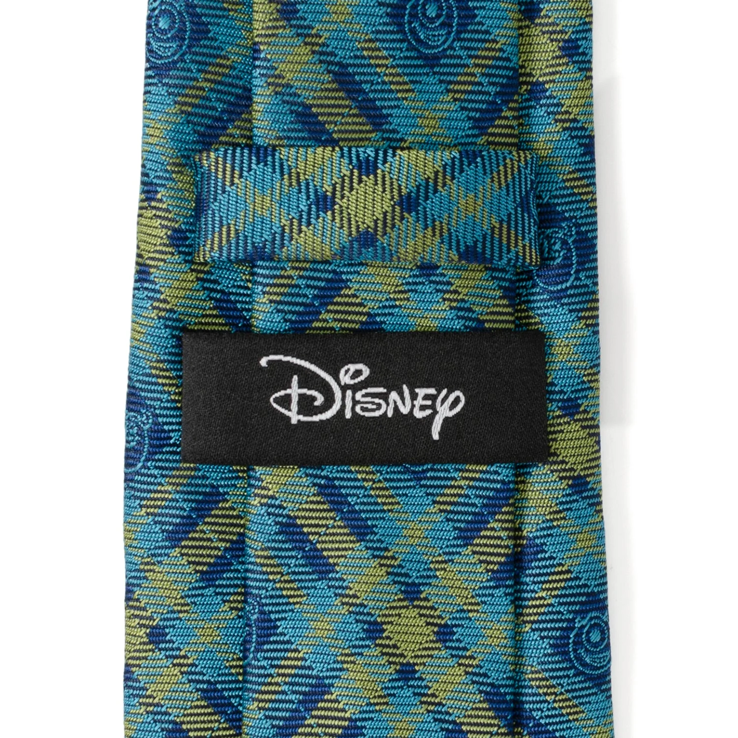 Disney Pixar Monsters Inc. Plaid Blue and Green Tie - Image 5