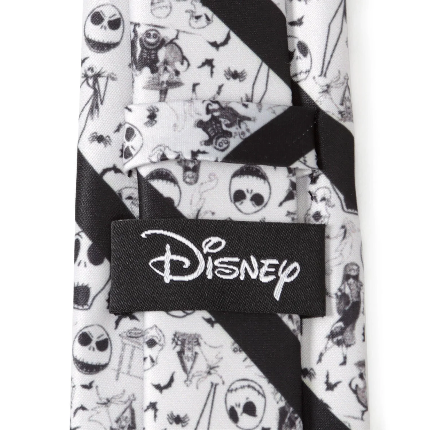 Disney The Nightmare Before Christmas Striped Black Men's Tie - Image 4