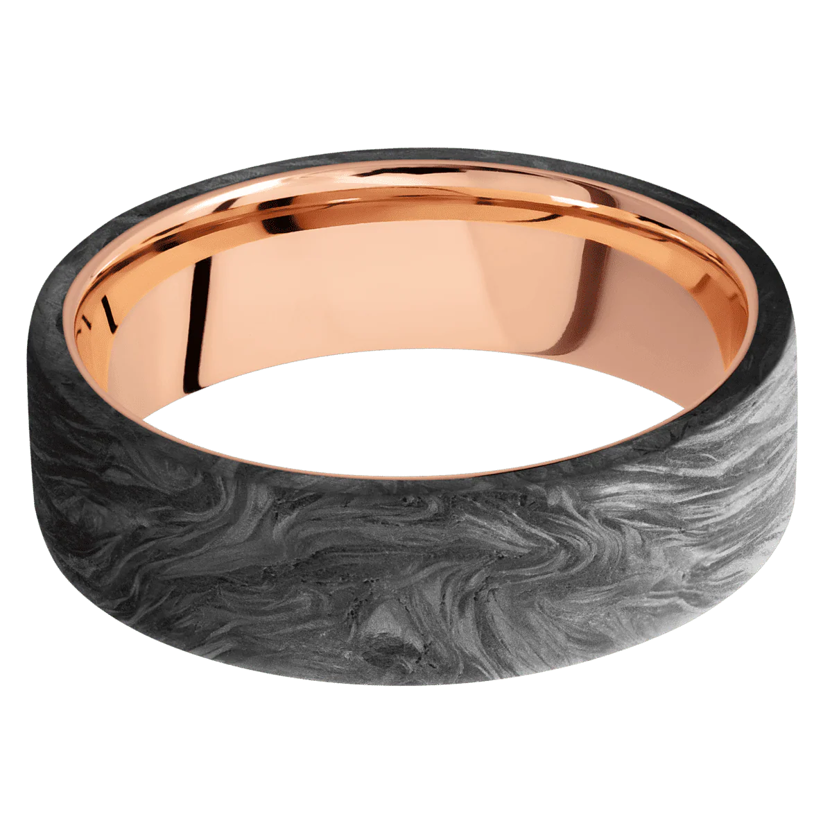 Forged Carbon Fiber + None Finish + 14K Rose Gold - Image 3