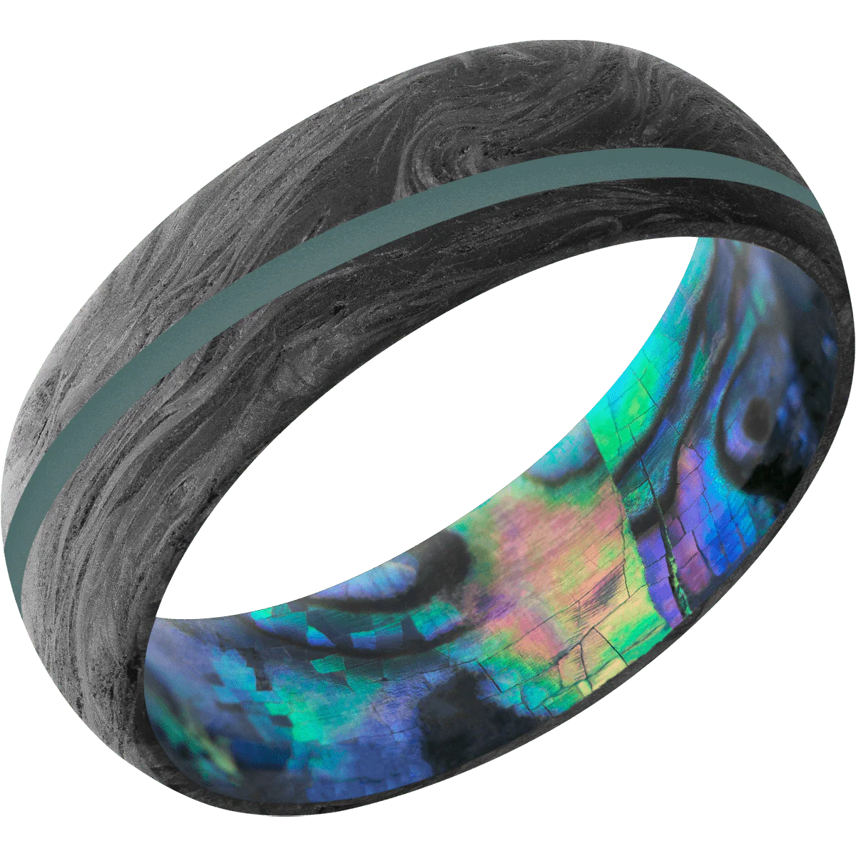 Forged Carbon Fiber + None Finish + Abalone - Image 2