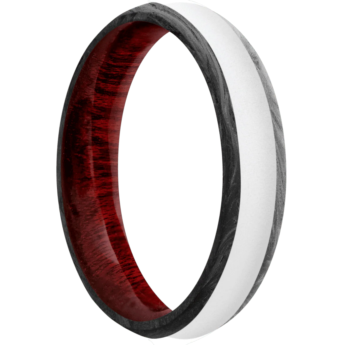 Forged Carbon Fiber + None Finish + Blood Wood