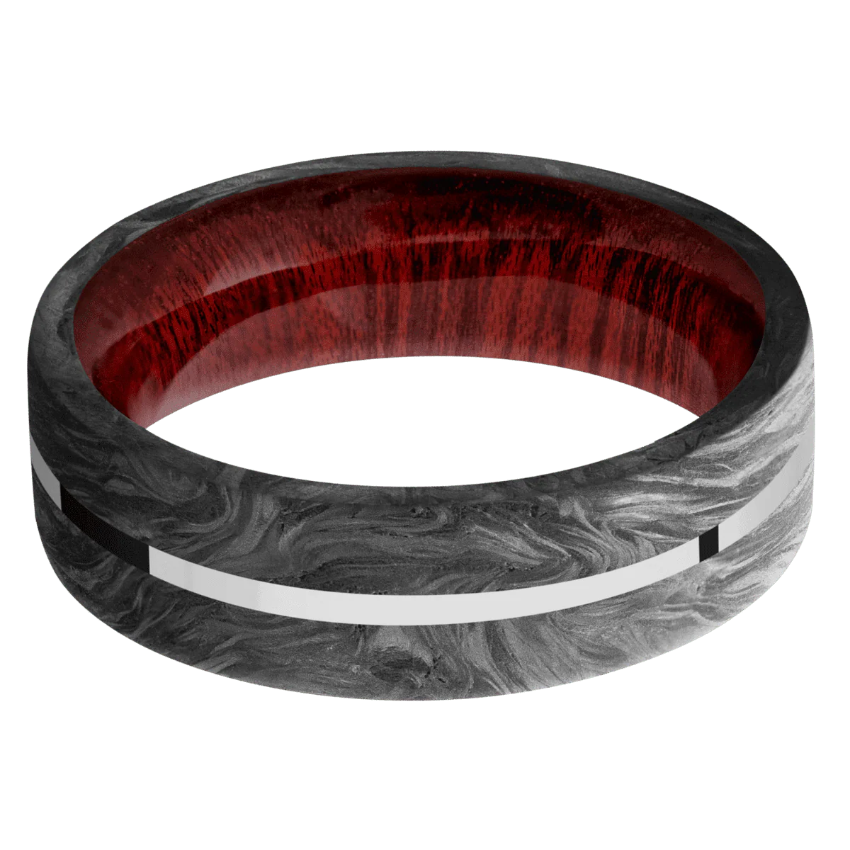 Forged Carbon Fiber + None Finish + Blood Wood - Image 3