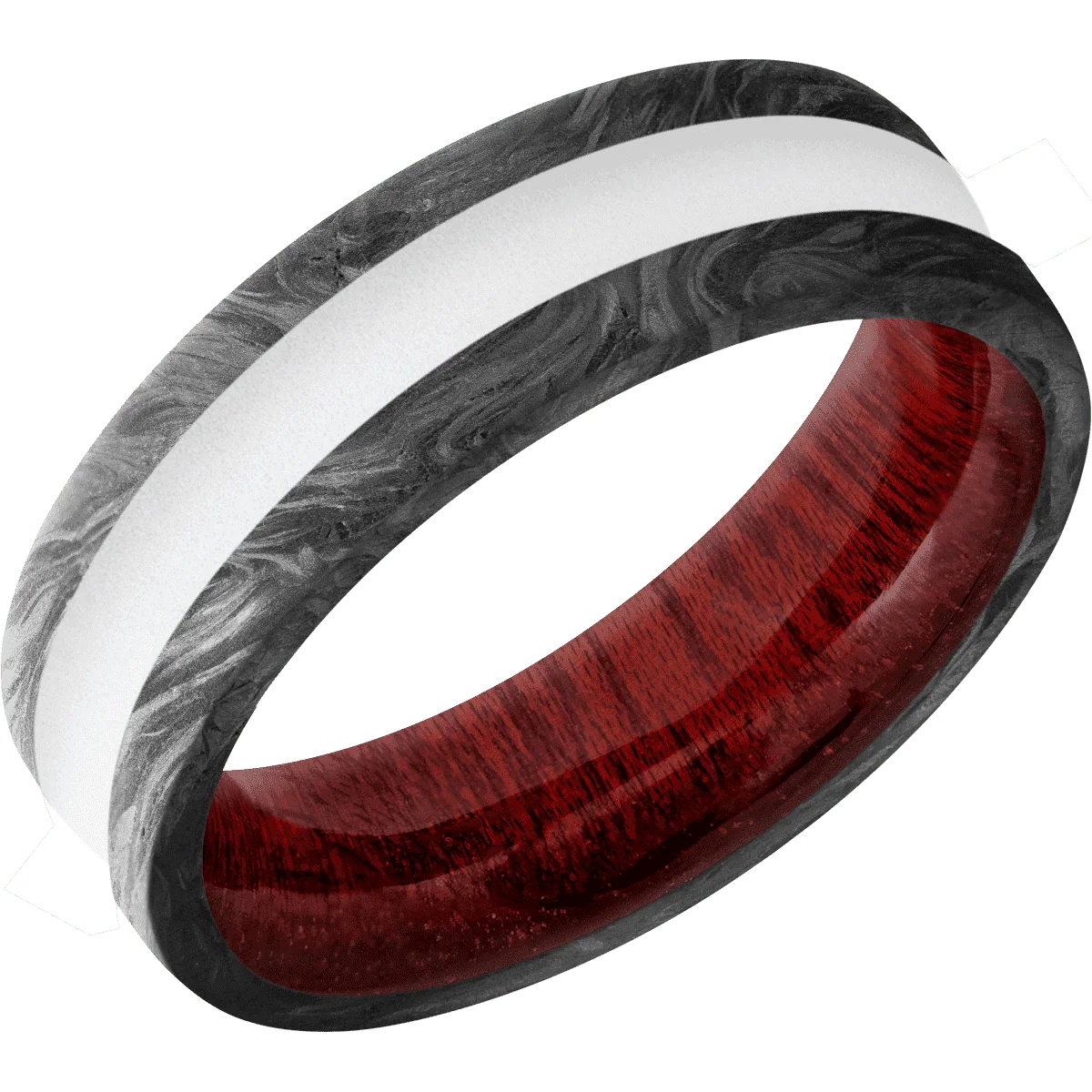 Forged Carbon Fiber + None Finish + Blood Wood - Image 2