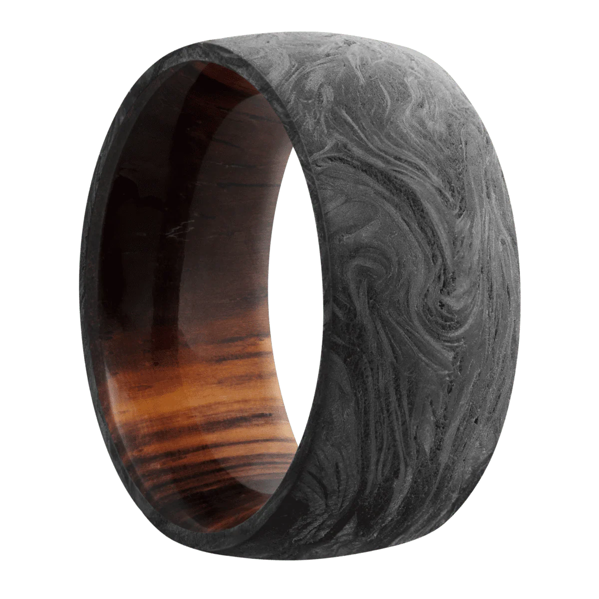 Forged Carbon Fiber + None Finish + Cocobolo