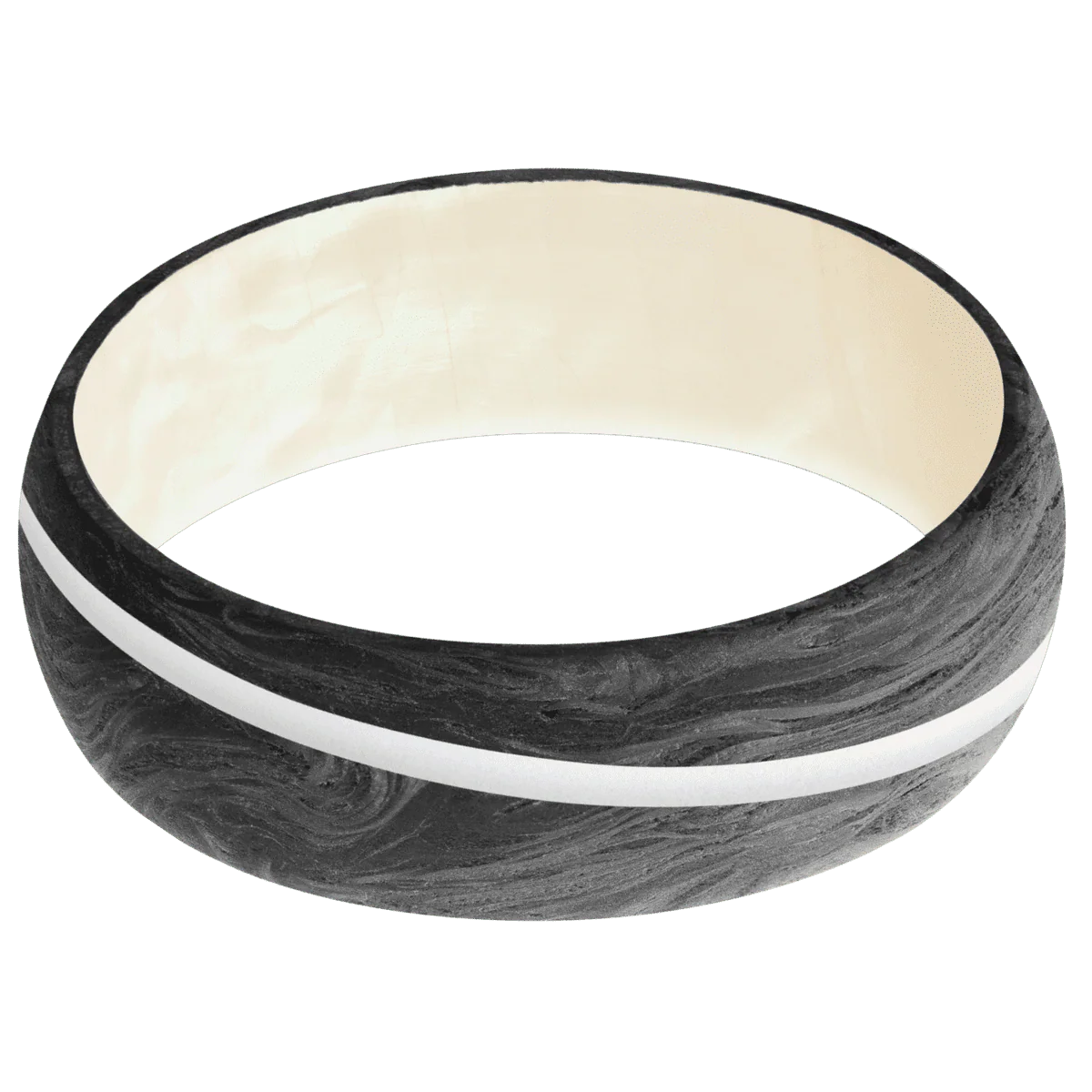 Forged Carbon Fiber + None Finish + Freshwater Mother of Pearl - Image 3