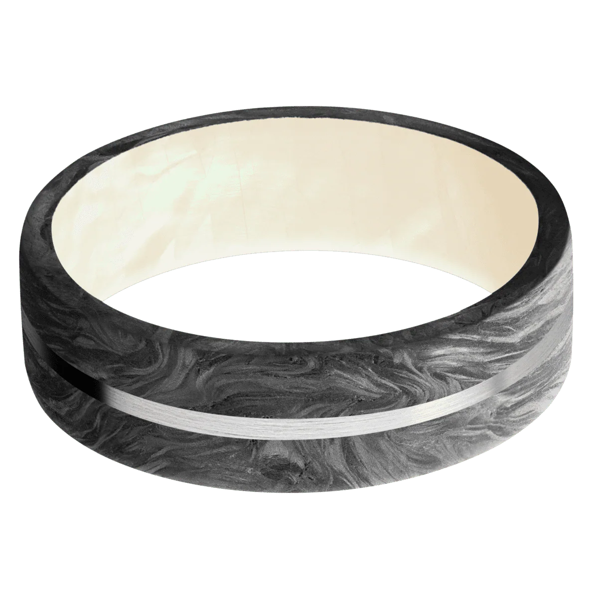 Forged Carbon Fiber + None Finish + Freshwater Mother of Pearl - Image 3