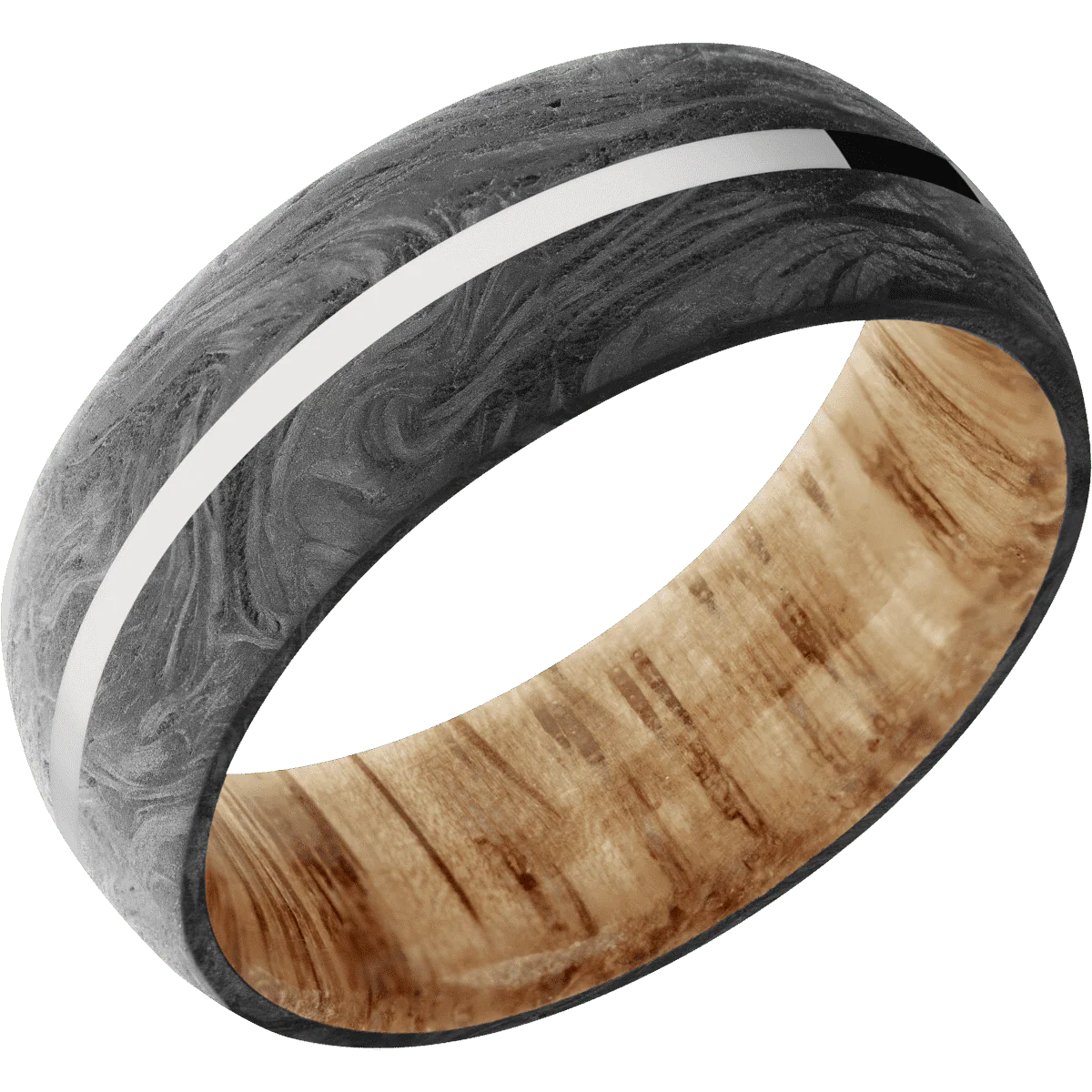 Forged Carbon Fiber + None Finish + Natural Oak - Image 2