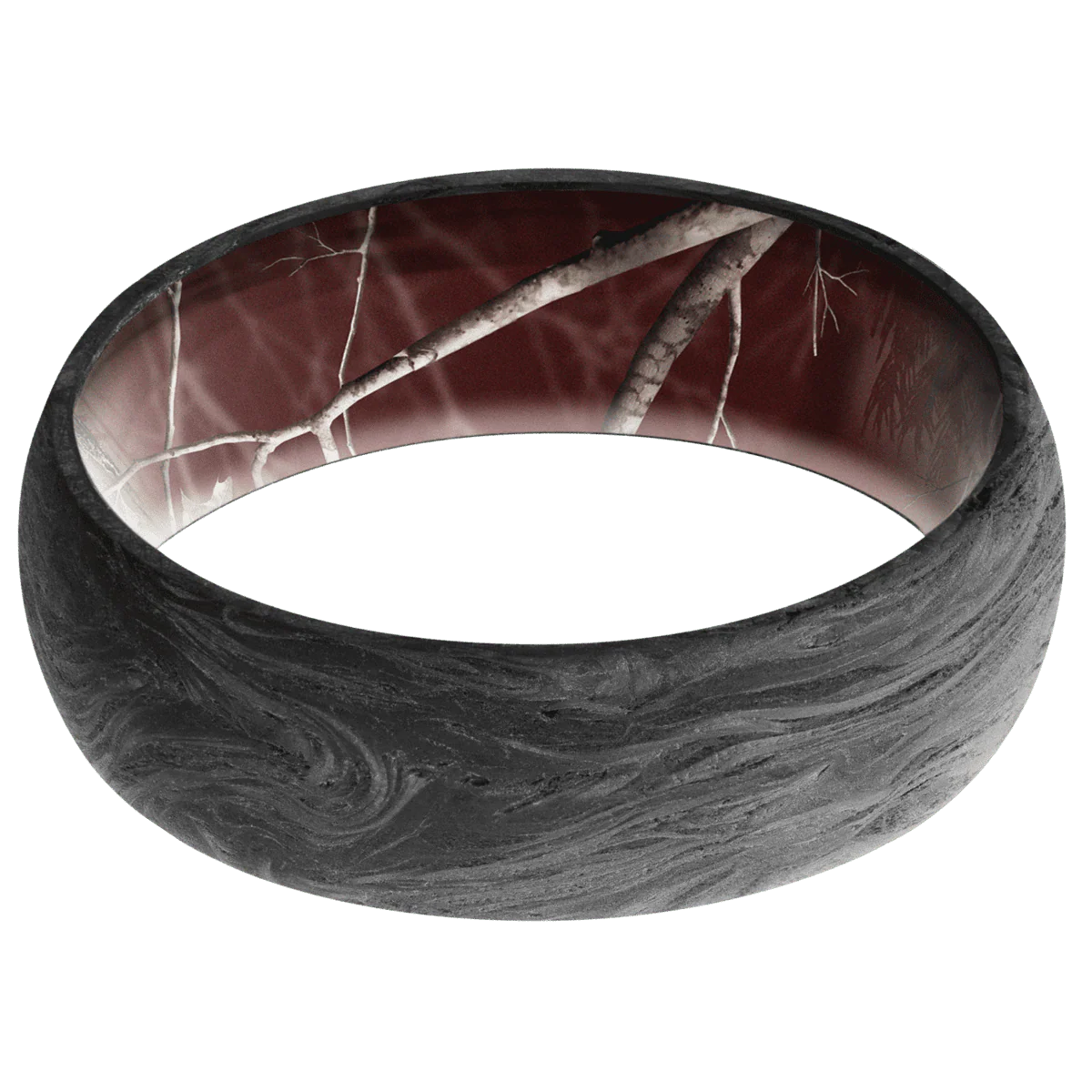 Forged Carbon Fiber + None Finish + RealTree APC Maroon - Image 3