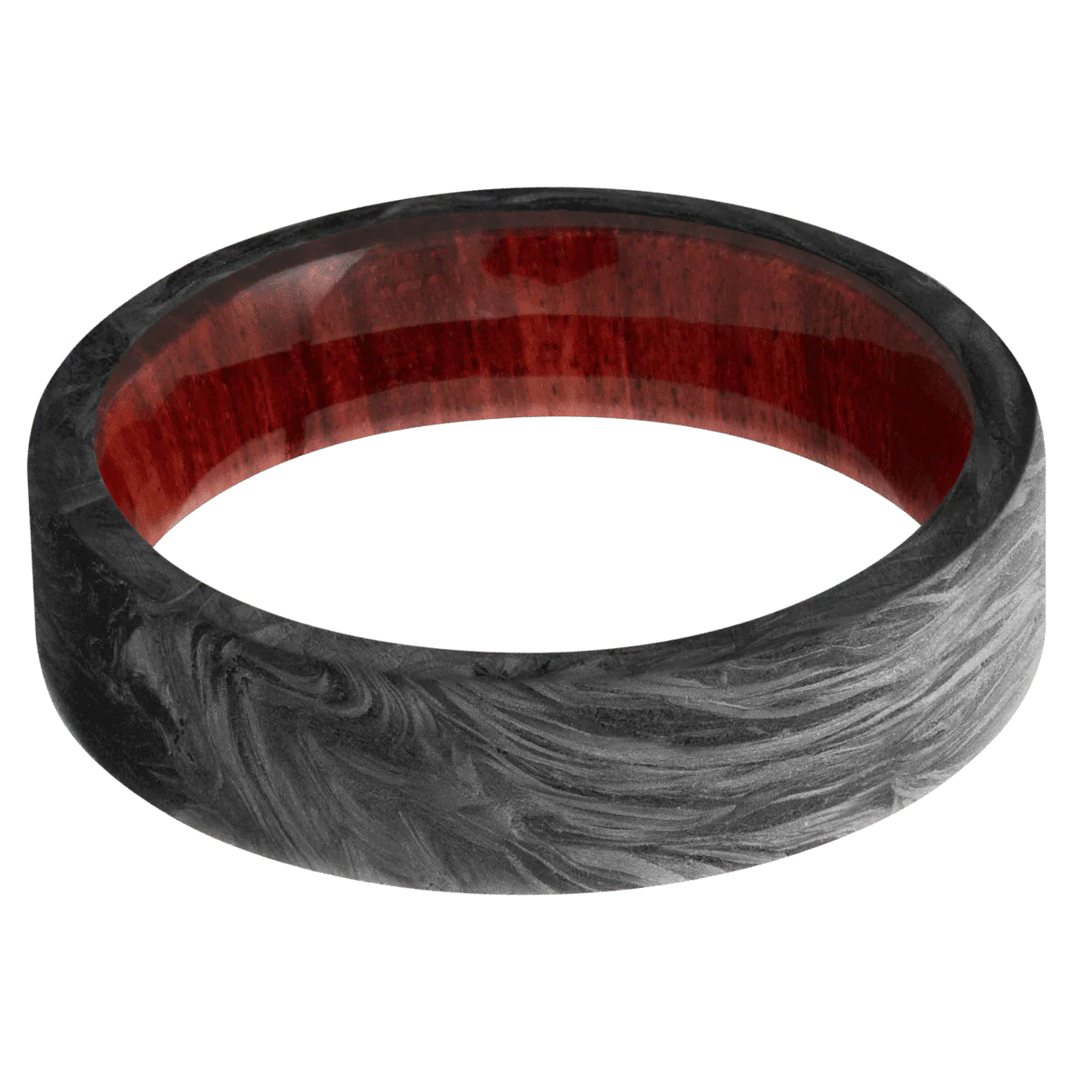 Forged Carbon Fiber + None Finish + Red Heart - Image 3