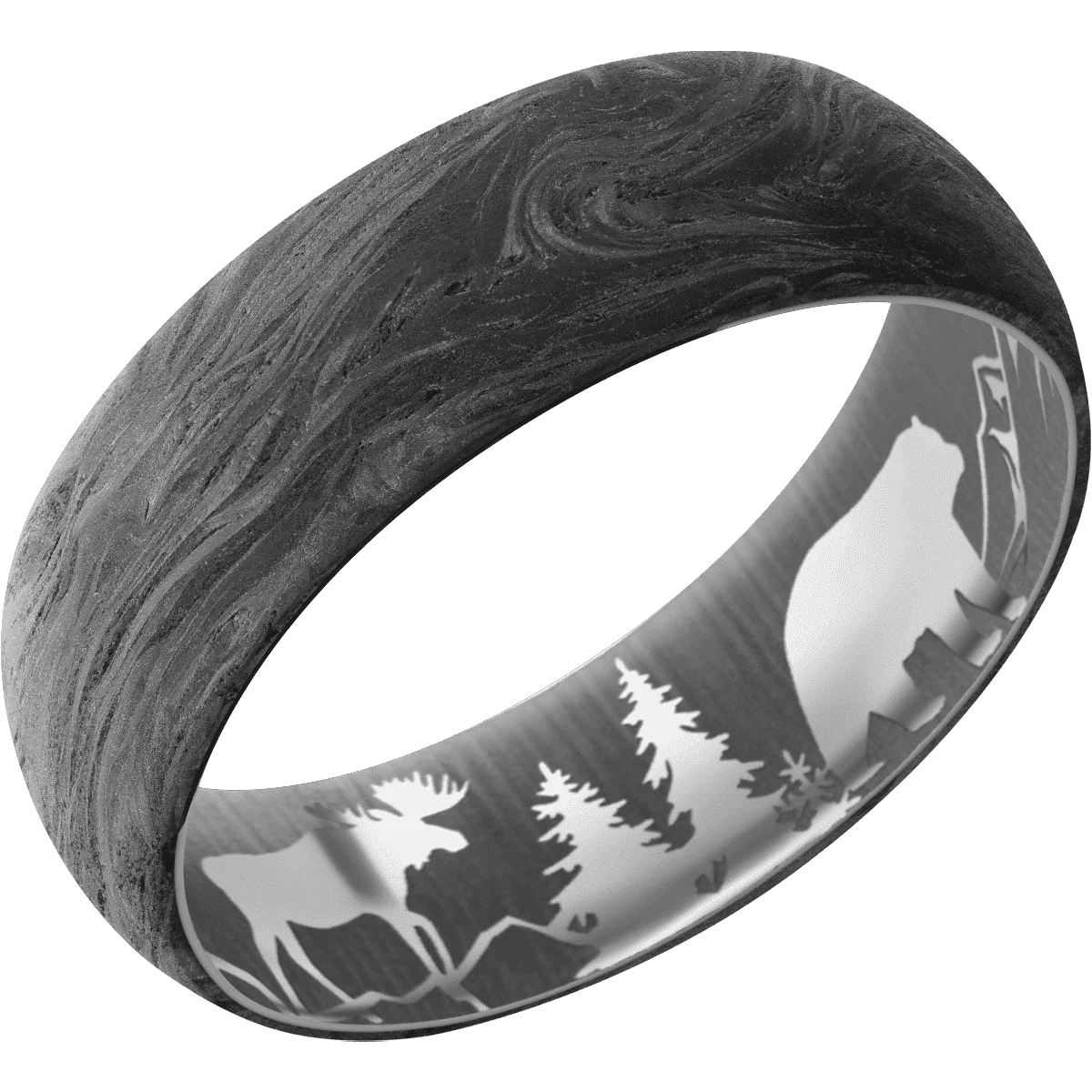 Forged Carbon Fiber + None Finish + Titanium - Image 2